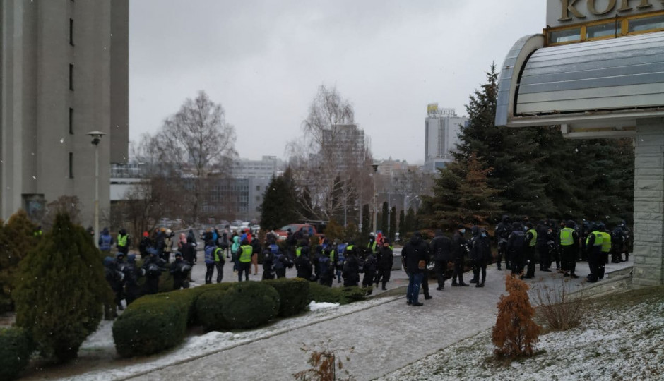 Что происходит перед Съездом судей Украины: фоторепортаж