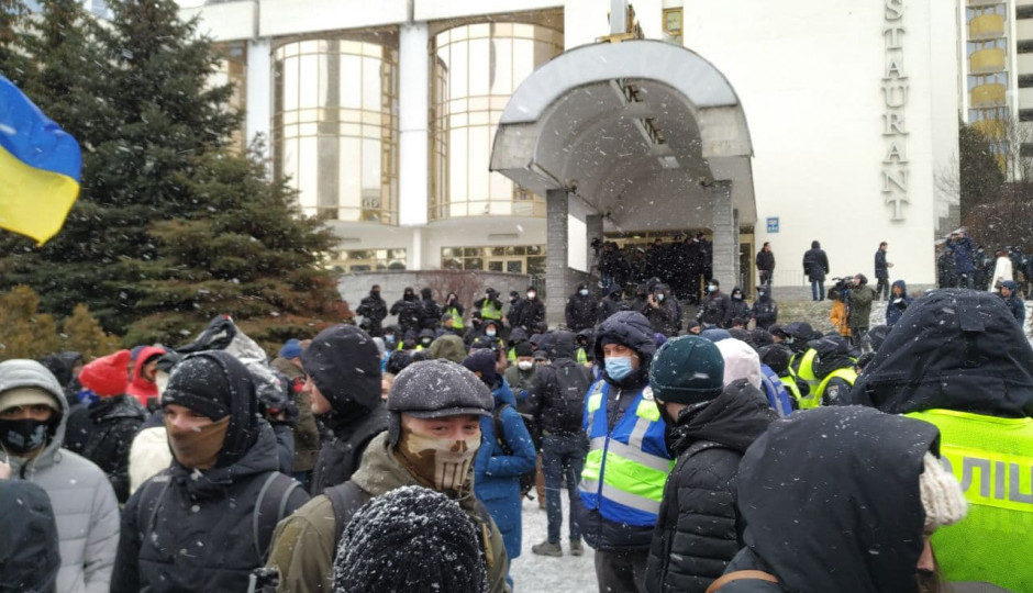 Что происходит перед Съездом судей Украины: фоторепортаж