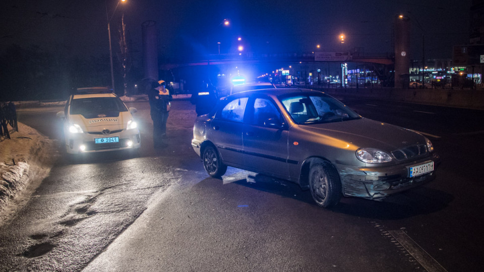 В Киеве патрульные устроили погоню за пьяным сотрудником полиции