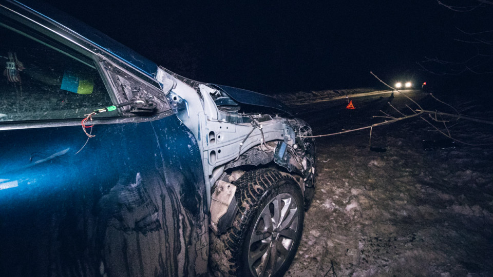 В лесу под Киевом автомобиль на полном ходу сбил военного ВСУ