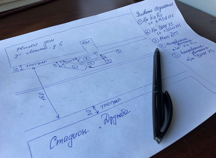 Чи є схема ДТП, складена на місці події, доказом у суді