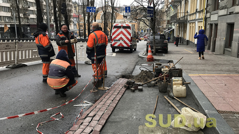 В столице взялись за ремонт тротуаров