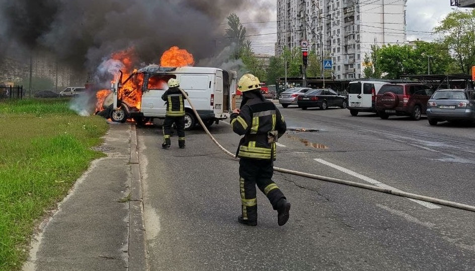 В столице на ходу вспыхнула «Газель»