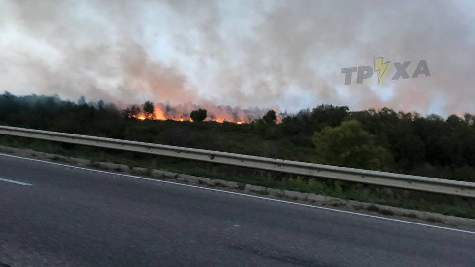 В Харькове масштабный пожар, видео