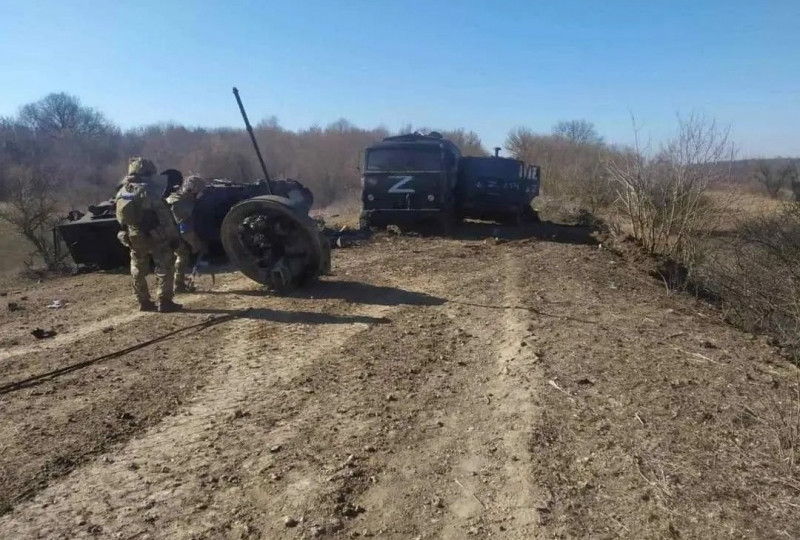 Под Сумами уничтожили очередную колонну оккупантов