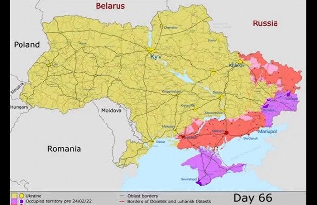 Как менялся ход войны в течение 66 дней российского вторжения: видео