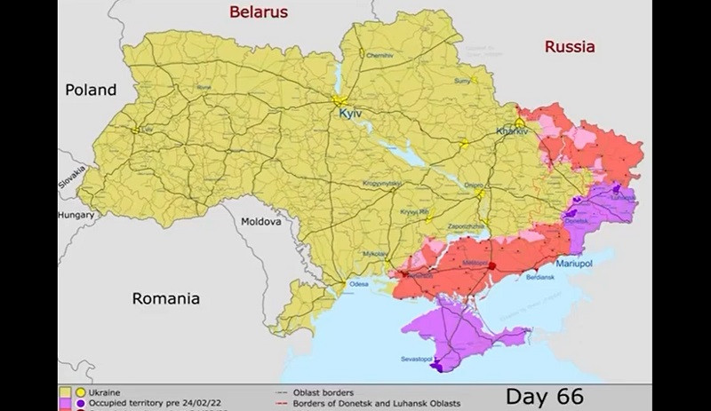 Как менялся ход войны в течение 66 дней российского вторжения: видео