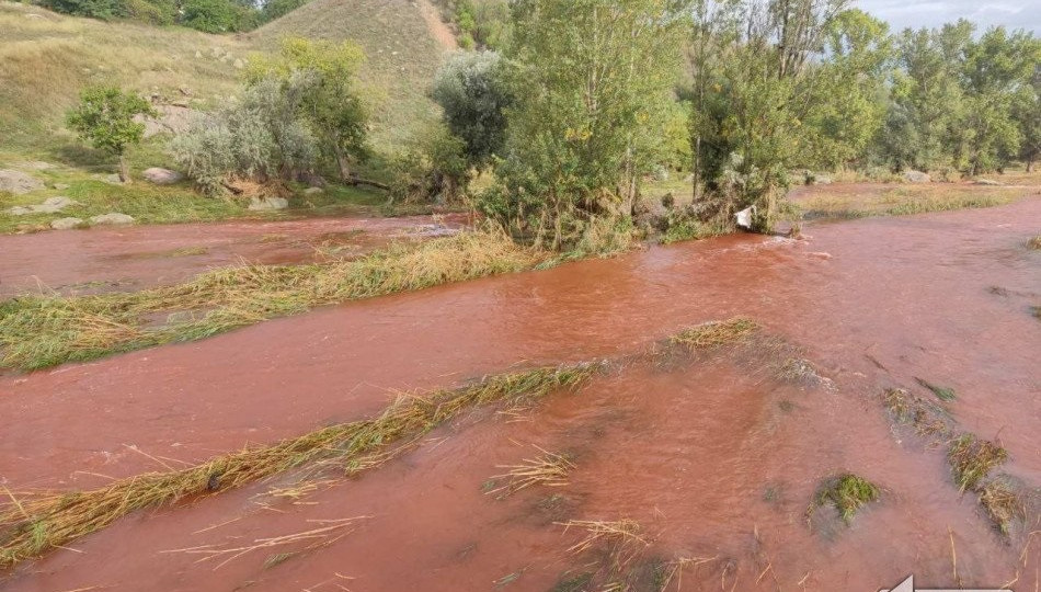 В Кривом Роге стала красной вода в реке Ингулец, — СМИ