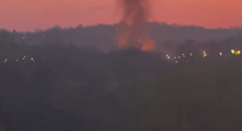 В Киеве на проспекте Лобановского произошел масштабный пожар, видео