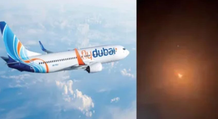 Літак авіакомпанії Fly Dubai загорівся під час зльоту в Непалі, відео