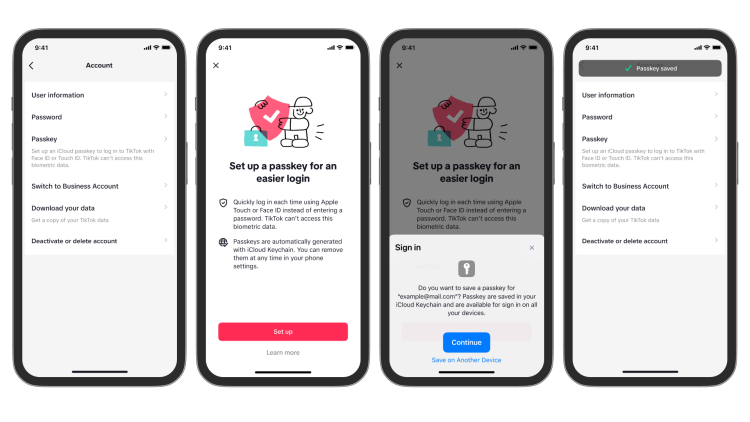 Пользователи TikTok на iPhone смогут забыть пароль: теперь войти можно с помощью Touch ID или Face ID