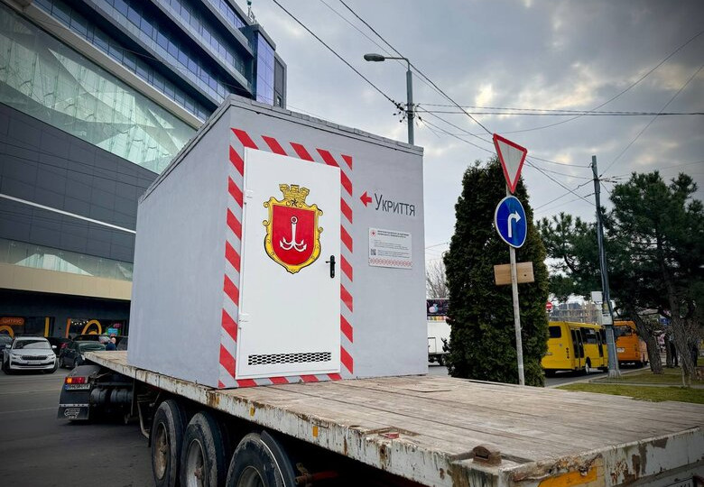 В Одесі з’явилося перше мобільне укриття, заплановано — ще чотири, фото