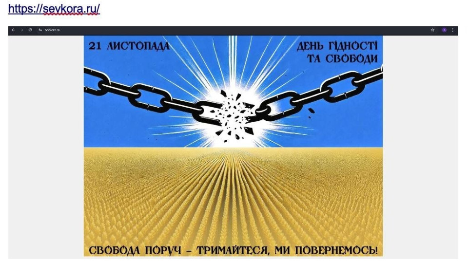 Українські кіберфахівці привітали з Днем Гідності зламом 19 російських сайтів