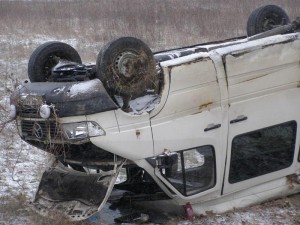 На Закарпатье перевернулся автобус: травмированы 5 человек.ФОТО